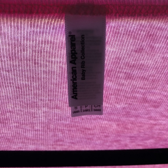 American Apparel ~Crop Top~ Baby Rib Colle… - Picture 4 of 5